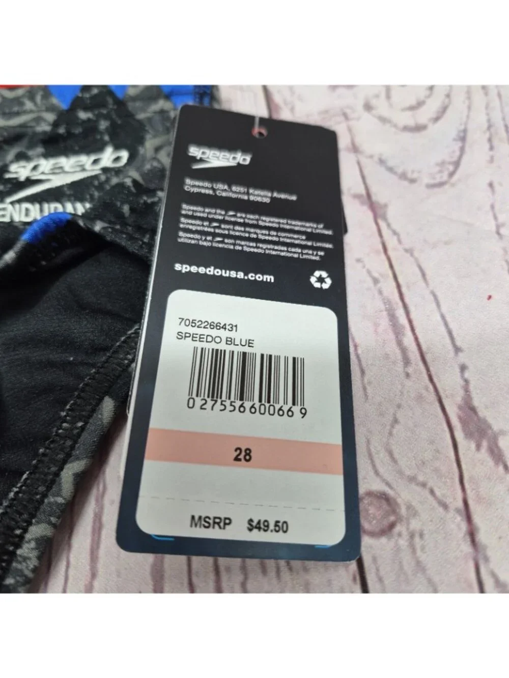 New Speedo Competitive Men's Endurance+‎ Brief Blue Size 28